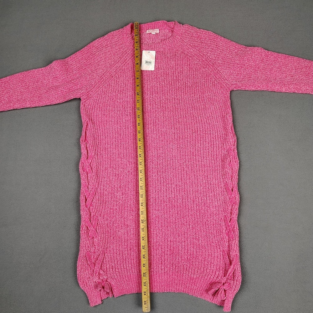 Tommy Bahama Sweater Dress Women 14 Large Pink‎ Long Sleeve Casual Cruise New - Picture 6 of 10